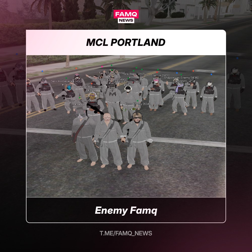👑 Победителем турнира MCL на сервере Portland становится семья Enemy Famq!
