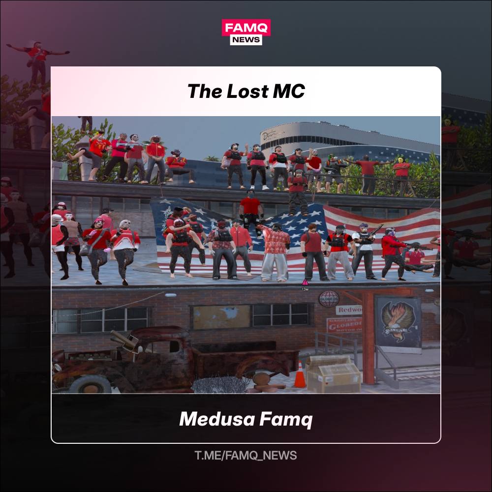 ☄️ Medusa Famq успешно захватила особняк The Lost MC у Psychotropic Famq на сервере Portland